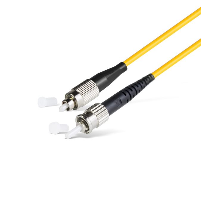 Патч корд оптоволоконный,, FC/UPC-ST/UPC SM 9/125 Simplex 2.0мм 1 м, LSZH