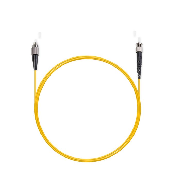 Патч корд оптоволоконный,, FC/UPC-ST/UPC SM 9/125 Simplex 2.0мм 1 м, LSZH