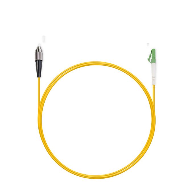 Патч корд оптоволоконный,, FС/UPC-LC/APC SM 9/125 Simplex 2.0мм 1 м, LSZH