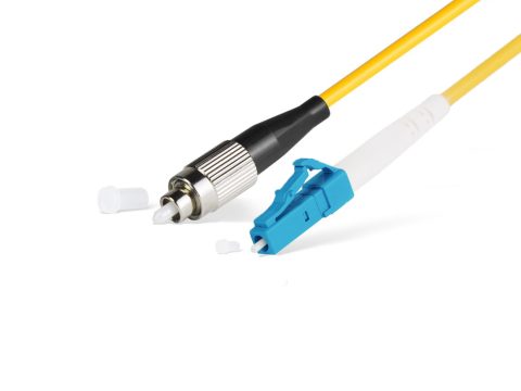 Патч корд оптоволоконный,, FС/UPC-LC/UPC SM 9/125 Simplex 2.0мм 1 м, LSZH