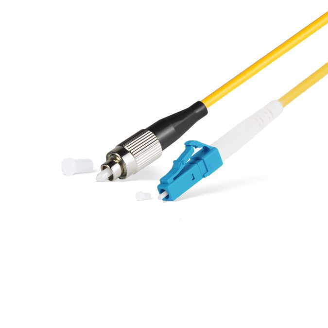 Патч корд оптоволоконный,, FС/UPC-LC/UPC SM 9/125 Simplex 2.0мм 1 м, LSZH