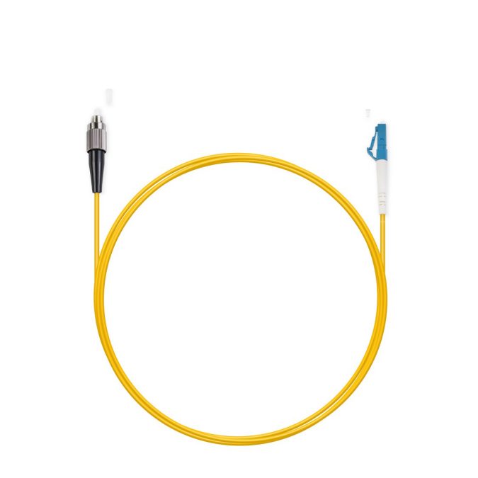Патч корд оптоволоконный,, FС/UPC-LC/UPC SM 9/125 Simplex 2.0мм 1 м, LSZH