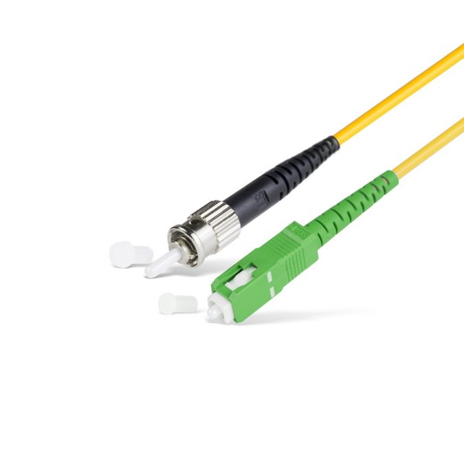 Патч корд оптоволоконный,, SC/APC-ST/UPC SM 9/125 Simplex 2.0мм 1 м,LSZH