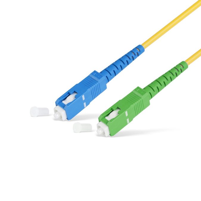 Патч корд оптоволоконный,, SC/UPC-SC/APC SM 9/125 Simplex 2.0мм 1 м, LSZH