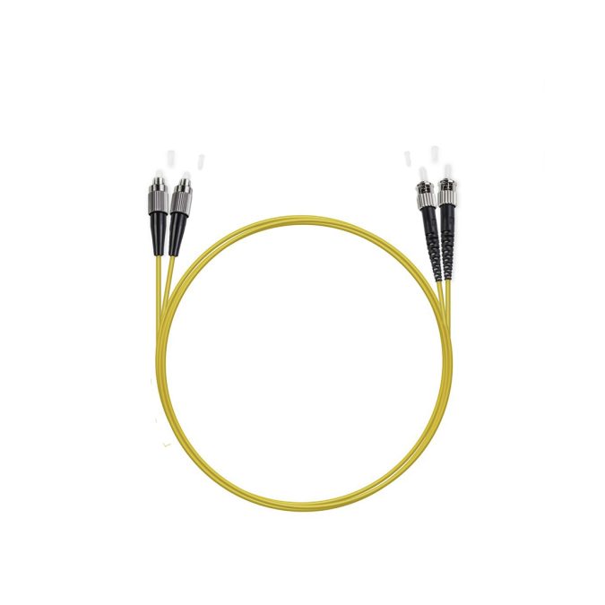 Патч корд оптоволоконный,, FC/UPC-ST/UPC SM 9/125 Duplex 2.0мм 1 м, LSZH