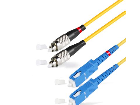 Патч корд оптоволоконный,, SC/UPC-FC/UPC SM 9/125 Duplex 2.0мм 1 м, LSZH