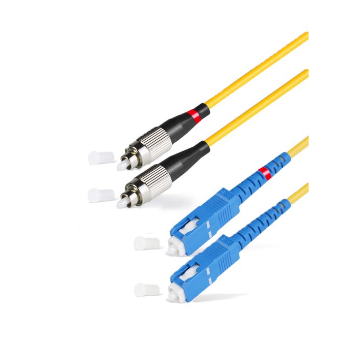 Патч корд оптоволоконный,, SC/UPC-FC/UPC SM 9/125 Duplex 2.0мм 1 м, LSZH