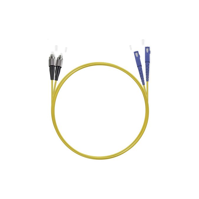 Патч корд оптоволоконный,, SC/UPC-FC/UPC SM 9/125 Duplex 2.0мм 1 м, LSZH