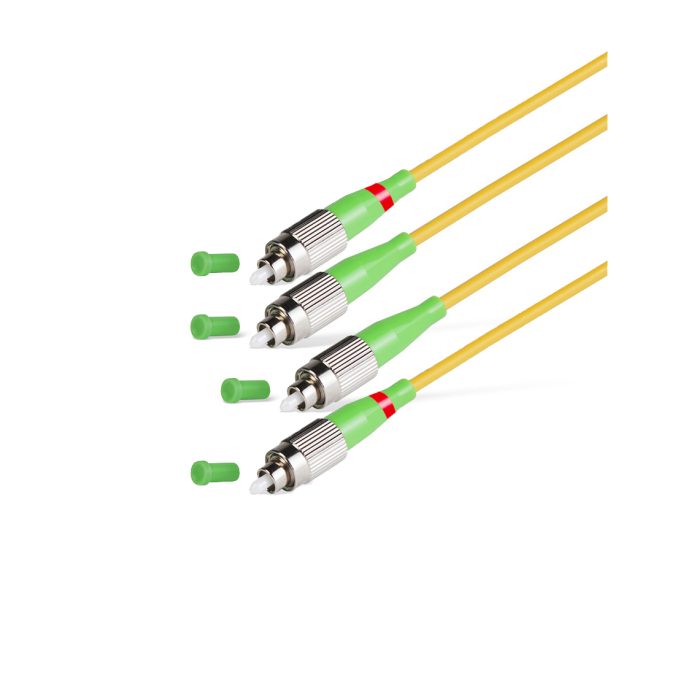 Патч корд оптоволоконный,, FC/APC-FC/APC SM 9/125 Duplex 2.0мм 1 м, LSZH