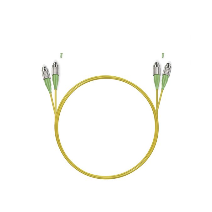 Патч корд оптоволоконный,, FC/APC-FC/APC SM 9/125 Duplex 2.0мм 1 м, LSZH