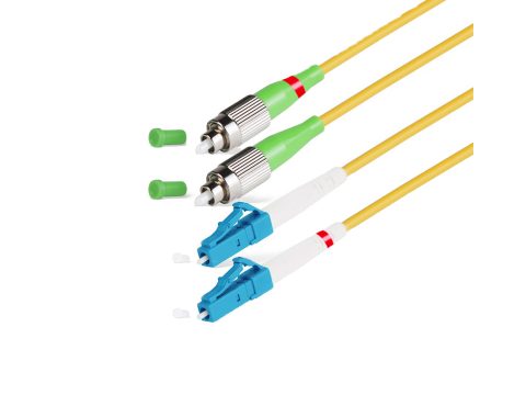 Патч корд оптоволоконный,, FC/APC-LC/UPC SM 9/125 Duplex 2.0мм 1 м, LSZH