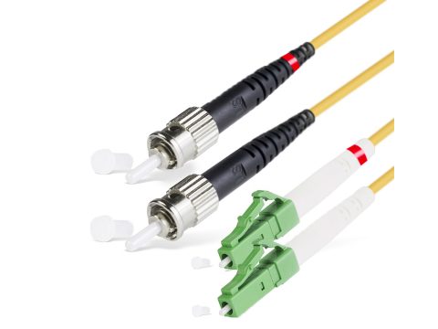 Патч корд оптоволоконный,, LC/APC-ST/UPC SM 9/125 Duplex 2.0мм 1 м, LSZH