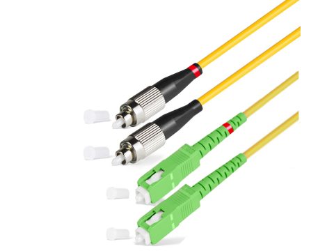 Патч корд оптоволоконный,, SC/APC-FC/UPC SM 9/125 Duplex 2.0мм 1 м, LSZH