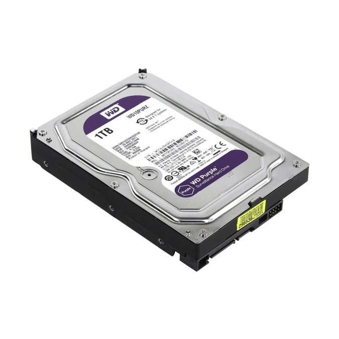 Жёсткий диск для видеонаблюдения, Western Digital, WD10PURZ Purple, HDD 1Tb, SATA 6Gb/s, 64Mb 3,5"