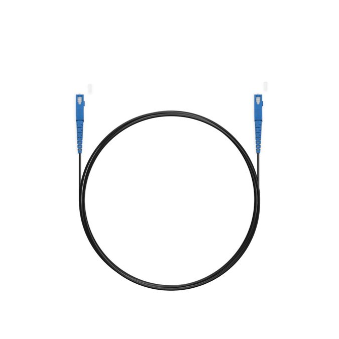 Абонентский FTTH Патч Корд,, SС/UPC-SC/UPC SM 1 м, Для внешней прокладки, Чёрный, Усиленный, LSZH