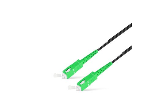 Абонентский FTTH Патч Корд,, SС/APC-SC/APC SM 1 м, Для внешней прокладки, Чёрный, Усиленный, LSZH