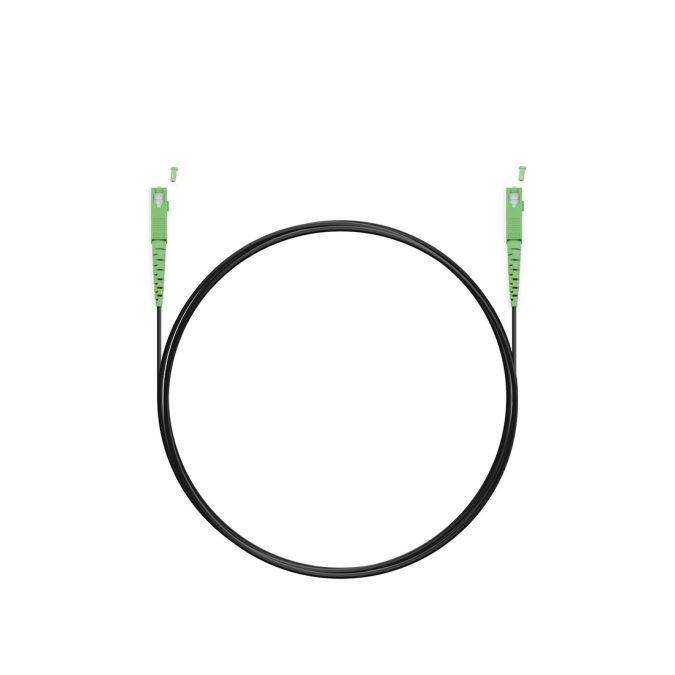 Абонентский FTTH Патч Корд,, SС/APC-SC/APC SM 1 м, Для внешней прокладки, Чёрный, Усиленный, LSZH