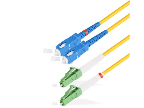 Патч корд оптоволоконный,, SC/UPC-LC/APC SM 9/125 Duplex 3.0мм 1 м, LSZH