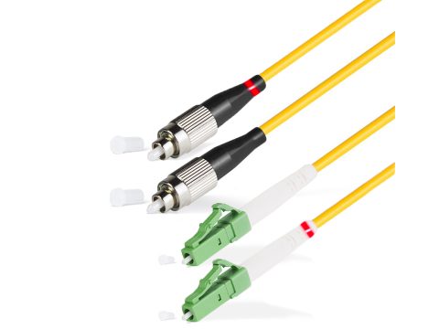 Патч корд оптоволоконный,, FС/UPC-LC/APC SM 9/125 Duplex 2.0мм 1 м, LSZH
