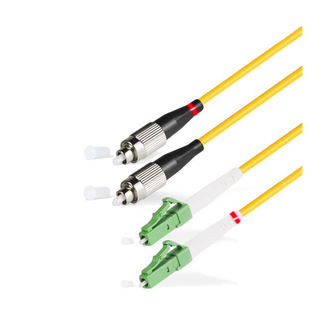 Патч корд оптоволоконный,, FС/UPC-LC/APC SM 9/125 Duplex 2.0мм 1 м, LSZH