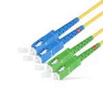 Патч корд оптоволоконный,, SC/UPC-SC/APC SM 9/125 Duplex 2.0мм 1 м, LSZH