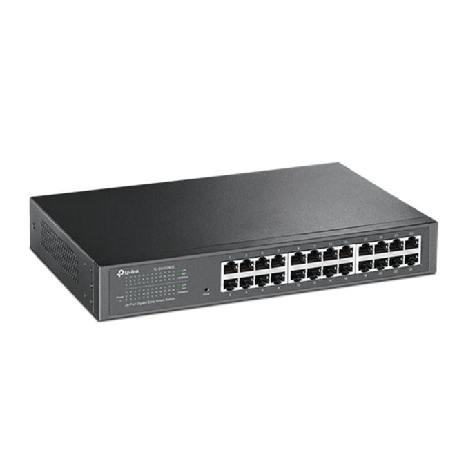 Коммутатор, TP-Link, TL-SG1024DE, 19-дюймовый стоечный, 24 порта 10/100/1000M RJ-45, Управляемый (Easy Smart), Корпус металл, 1U