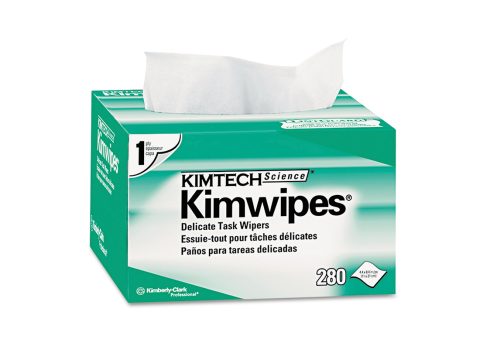 Салфетки безворсовые, Kimtech-kimwipes, для очистки волоконно-оптических коннекторов ( в упаковке 280шт)