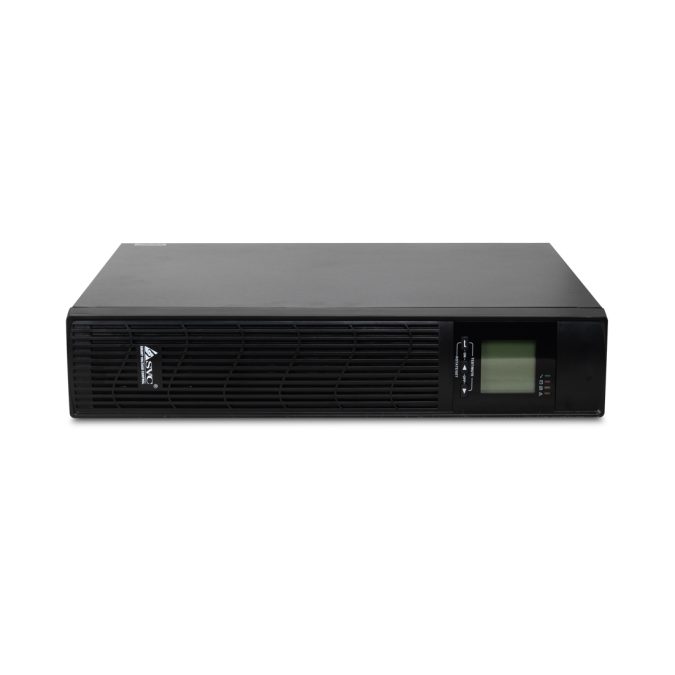 Источник бесперебойного питания, SVC, RTU-1KL-LCD, 1000VA (800W), Стоечный 19'' 2U, RTU-серия, USB-SMART, Диапазон работы AVR: 165-280В, Бат.:7ач*2 шт., Выходные разъемы: 2 х Schuko + 1 х IEC C13 , Вентилятор: 8cм*1шт., 3 вых., Чёрный