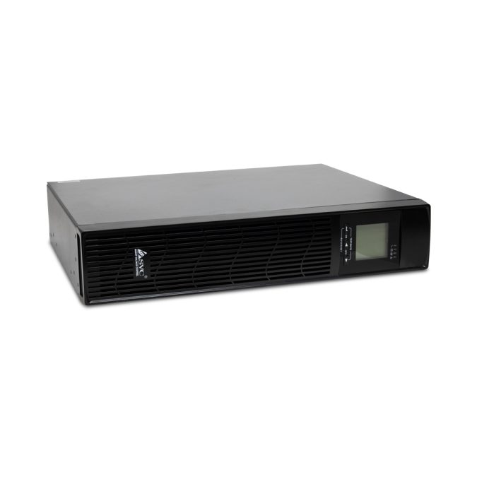 Источник бесперебойного питания, SVC, RTU-2KL-LCD, 2000VA (1600W), Стоечный 19'' 2U, RTU-серия, USB-SMART, Диапазон работы AVR: 165-280В, Бат.: 9Ач*3 шт., Вентилятор: 8cм*1шт. Выходные разъемы: 2 х Schuko + 1 х IEC C13., Чёрный