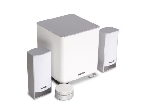 Акустическая система, Microlab, M-600ВТ White, 2.1, 40Вт, 75Дб, 3.5mm stereo, Выход 2RCA, 40 Гц – 20 000 Гц, Bluetooth 4.2 / 5.0, Радиус действия 10 м, Проводной пульт, Регулятор баса, Белый