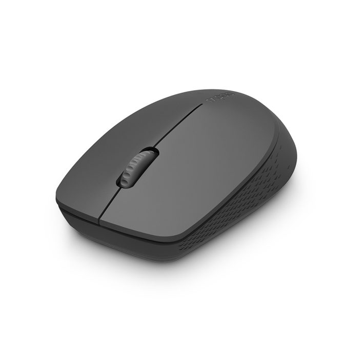 Компьютерная мышь, Rapoo, M100 Silent, Оптическая, 1300dpi, Беспроводной, 2.4 Ггц., Bluetooth 3.0/4.0, Эффективная дистанция 10 м., Батарейки в комплекте, Тёмно-серый