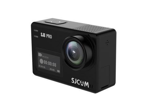 Экшн-камера, SJCAM, SJ8 PRO, 4K/60fps, Sony IMX377 12 МП 170°, Wifi 10 м/2,4 & 5 Hz, Gyro Anti-shake, Slow motion, Чипсет Ambarella H22S85, 1200mAh, 2.33" сенсорный дисплей, Чёрный