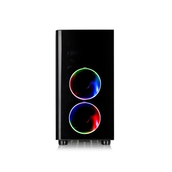 Компьютерный корпус, Thermaltake, View 31 TG RGB, CA-1H8-00M1WN-01, Mid-tower, ATX/M-ATX/Mini-ITX, USB 3.0*2/2.0*2, HD-Audio+Mic, 3*140 мм RGB, Высота процессорного куллера до 180 мм, Длина VGA до 420 мм, 3*3.5"/3*2,5", Сталь, 4мм Закаленное стекло*2, 497*250*511 мм, Без Б/П, Чёрный