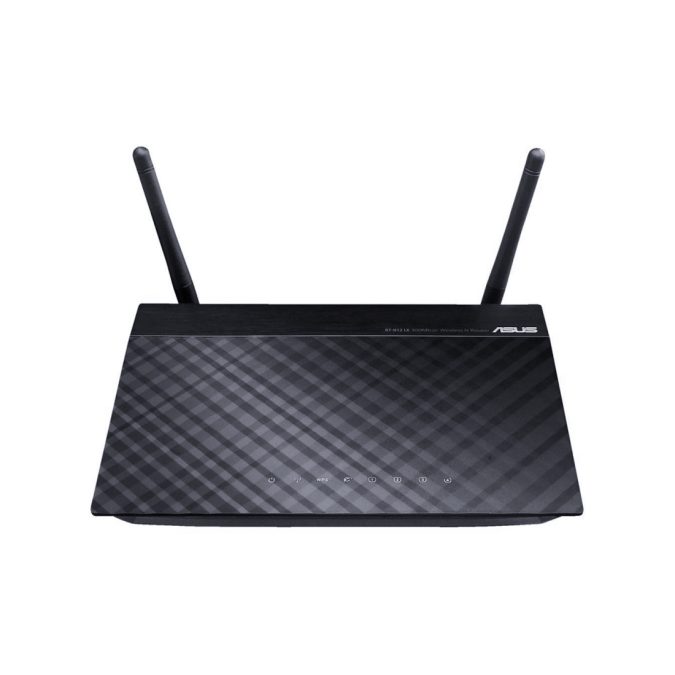 Маршрутизатор с беспроводной точкой доступа, ASUS, RT-N12E, 2,4 ГГц, 300 Мбит/с, 2х внешние антенны (5dBi)