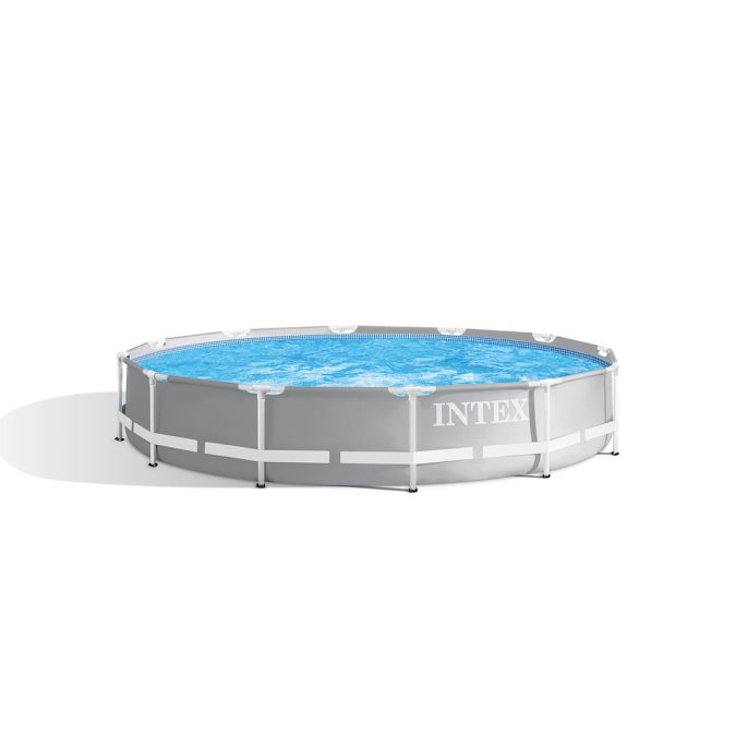 Каркасный бассейн Prism Frame 366 х 76 см, INTEX, 26710NP, Винил, 6503 л., Стальной каркас, Серый, Цветная коробка