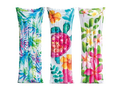 Пляжный матраc для плавания Fashion 183 х 69 см, INTEX, 59720NP, Винил, Двухкамерный, Цвета в ассортименте, Пакет