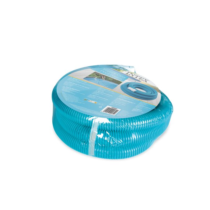 Шланг для вакуумного пылесоса Deluxe Vacuum, INTEX, 29083, Диаметр 38 мм, Длина 7.6 метров, Легкий и гибкий, Синий, В пленке