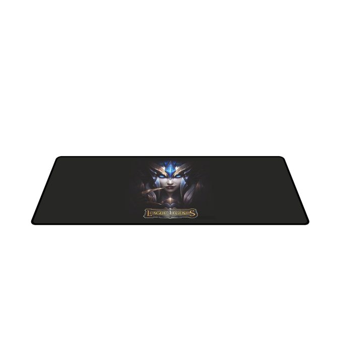 Коврик для компьютерной мыши, XG, League Legends, 295 x 770 x 4mm Резиновая основа, Тканевая поверхность, Склеивание, Гладкая поверхность, Чёрный