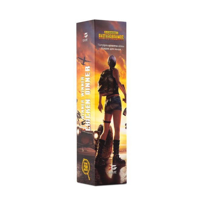 Коврик для компьютерной мыши, XG, Playerunknown's Battlegrounds, 260 x 210 x 2mm Резиновая основа, Тканевая поверхность, Склеивание, Гладкая поверхность, Принт