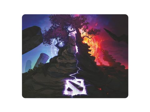 Коврик для компьютерной мыши, XG, Dota 2, 260 x 210 x 2mm,Резиновая основа, Тканевая поверхность, Склеивание, Гладкая поверхность, Чёрный