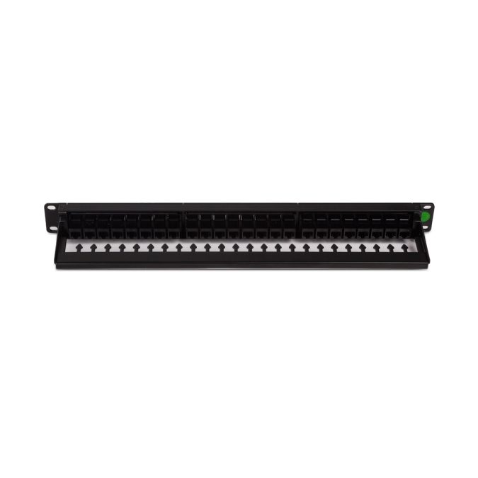 Медная патч панель с 24 двусторонними разъёмами RJ-45, SHIP, P197-24L5, UTP, Категория 5e, 19" (1U), 24 Порта