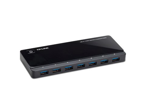 USB-концентратор, TP-Link, UH720, 7 портов USB 3.0, 2 порта 2,4 А, 1 порт micro USB, питание 12V, 3,3A, скорость до 5 Гбит/с