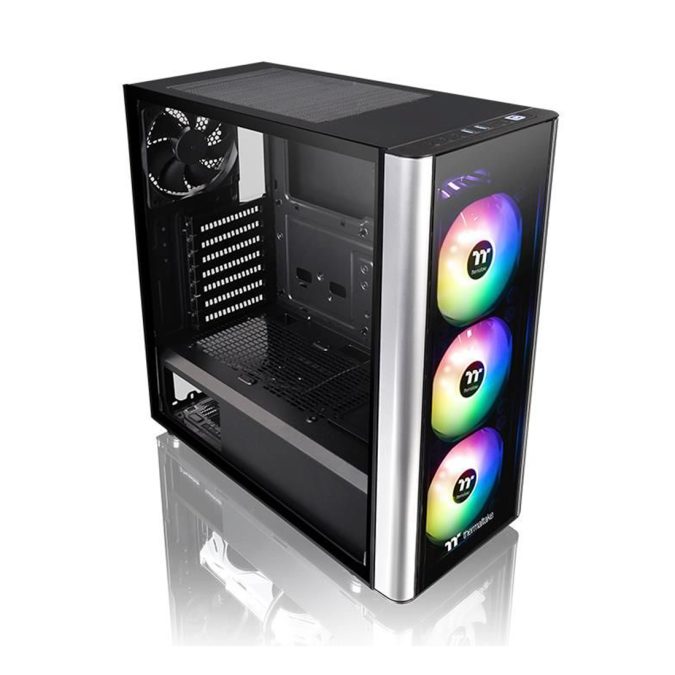 Компьютерный корпус, Thermaltake, Level 20 MT ARGB, CA-1M7-00M1WN-00, Mid-tower, ATX/M-ATX/Mini-ITX, USB 3.0*2, HD-Audio, 1*120 мм / 3*120 мм Addressable RGB, Высота процессорного куллера до 170 мм, Длина VGA до 366 мм, 2*3.5"/2*2.5", 455*204*471 мм, Сталь, 4мм Закаленное стекло*2, Без Б/П, Чёрный