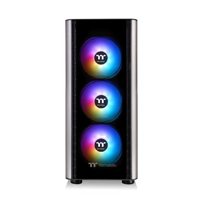 Компьютерный корпус, Thermaltake, Level 20 MT ARGB, CA-1M7-00M1WN-00, Mid-tower, ATX/M-ATX/Mini-ITX, USB 3.0*2, HD-Audio, 1*120 мм / 3*120 мм Addressable RGB, Высота процессорного куллера до 170 мм, Длина VGA до 366 мм, 2*3.5"/2*2.5", 455*204*471 мм, Сталь, 4мм Закаленное стекло*2, Без Б/П, Чёрный