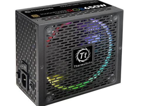 Блок питания, Thermaltake, Toughpower Grand RGB Sync Edition 650W, PS-TPG-0650FPCGEU-S, 650W, ATX, Gold, APFC, 20+4 pin, 4+4pin, 12*Sata, 4*Molex, 6*PCI-E 6+2 pin, FDD, RGB sync cable, Modular, Вентилятор RGB 14 см, 150х86х160мм, Чёрный