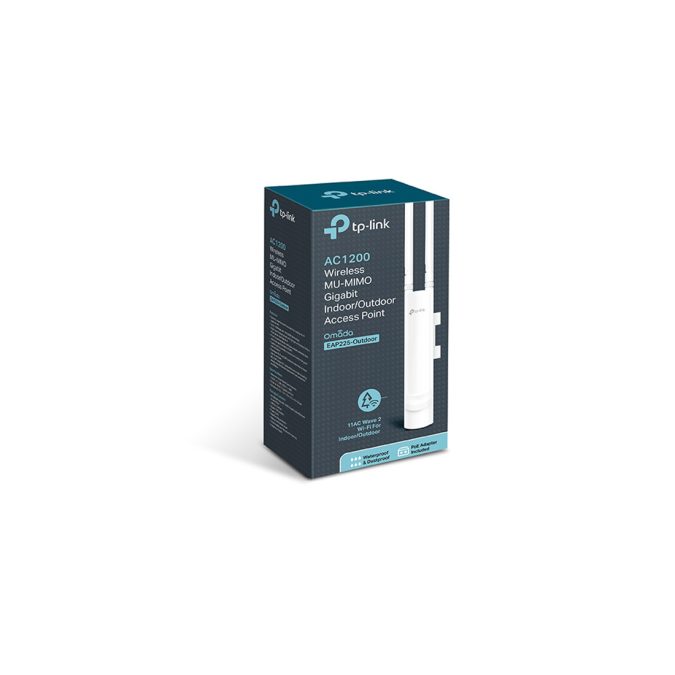 Wi-Fi точка доступа, TP-Link, EAP225-Outdoor, AC1200 Wave 2 Внутренняя/наружная гигабитная точка доступа MU-MIMO.