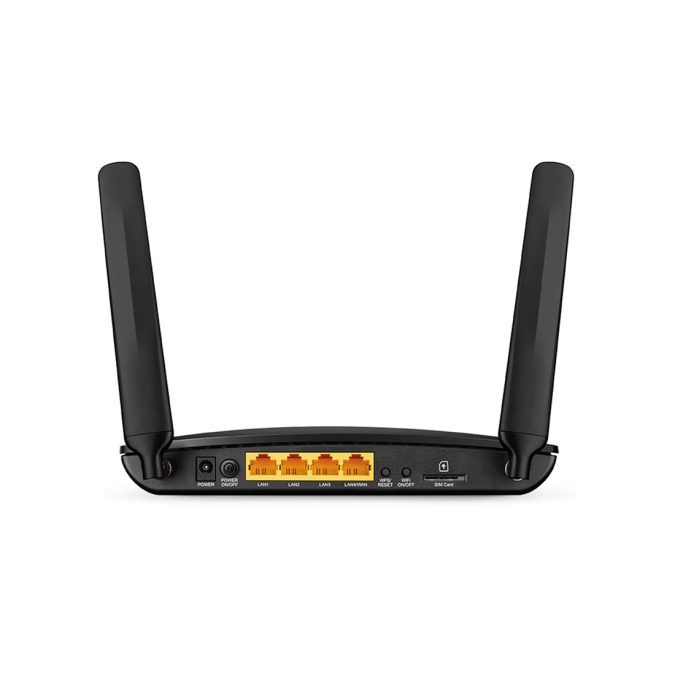 Маршрутизатор, TP-Link, Archer MR200, до 150 Мбит/с, 3 порта LAN 10/100 Мбит/с, 1 порт LAN/WAN 10/100 Мбит/с, 1 слот для micro SIM-карты