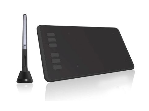 Графический планшет, Huion, H640P, Разрешение 5080 lpi, Чувствительность к нажатию 8192, Интерфейс USB, Рабочая область 160*100 мм. (6,3"х 3,9"), Чёрный