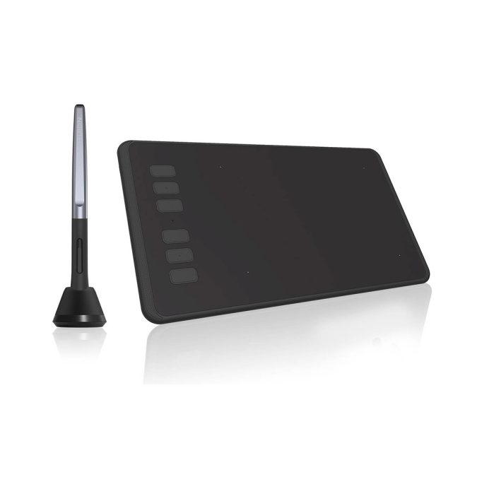 Графический планшет, Huion, H640P, Разрешение 5080 lpi, Чувствительность к нажатию 8192, Интерфейс USB, Рабочая область 160*100 мм. (6,3"х 3,9"), Чёрный