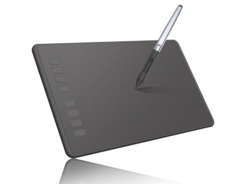 Графический планшет, Huion, H950P, Разрешение 5080 lpi, Чувствительность к нажатию 8192, Интерфейс USB, Рабочая область 221*138 мм. (8,7"х5,4"), Чёрный